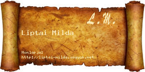 Liptai Milda névjegykártya